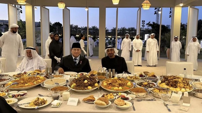 Presiden Prabowo buka puasa bareng Presiden Uni Emirat Arab, Mohamed bin Zayed Al Nahyan