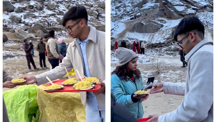 Cuan Jualan Mie Instan di Gunung! Pria Ini Raup Rp 4 Juta Sehari
