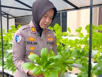 Wujudkan Green Policing, Polantas di Riau Sulap Kantor Jadi Kebun Hidroponik