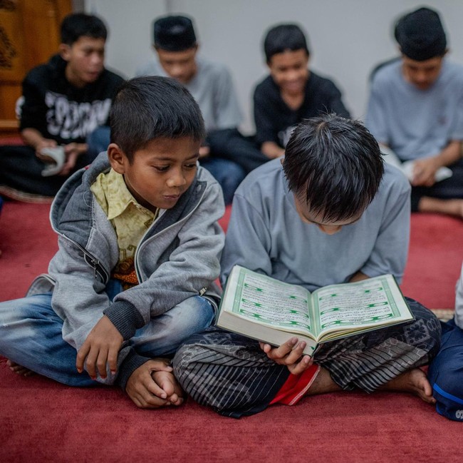 Tadarus Ramadan Warnai Kegiatan Belajar di Sekolah Rakyat