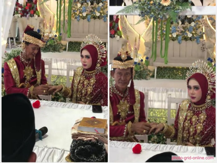 Video pernikahan beda usia mendadak jadi sorotan warganet di TikTok.