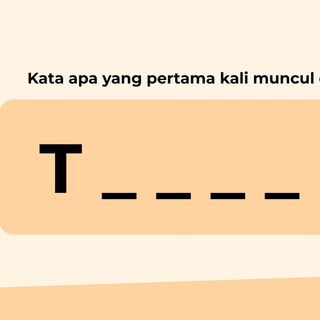 Coba Dicek! Kata yang Pertama Muncul di Pikiran Bisa Ungkap Kepribadianmu