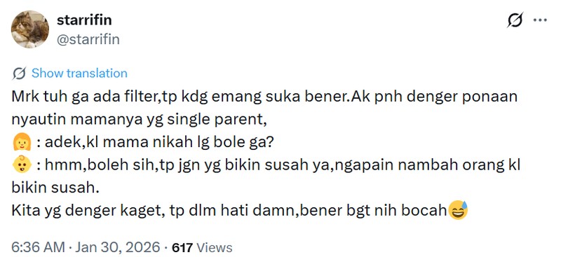 Gen Alpha dikenal sebagai generasi yang kalau ngomong apa adanya dan asal jeplak. Kadang, ngobrol sama mereka suka bikin geleng kepala dan ngakak.