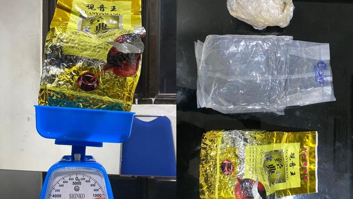 Barang bukti sabu yang diamankan Polda Babel