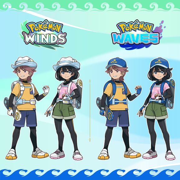 Karakter utama Pokémon Winds and Waves