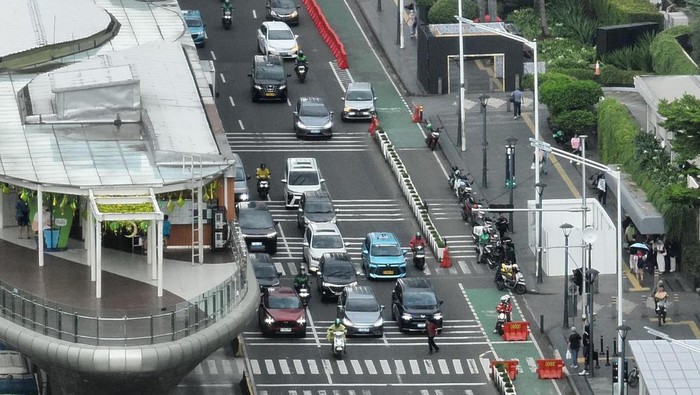 **ETLE Drone Presisi Korlantas Kawal Ngabuburit di Thamrin-Wijaya Kusuma**