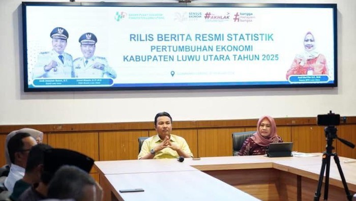 Pertumbuhan ekonomi Kabupaten Luwu Utara, Sulawesi Selatan (Sulsel) mencapai 6,17 persen pada tahun 2025.