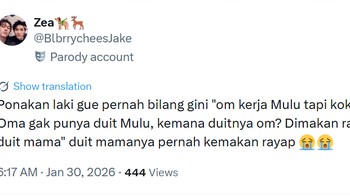 Karena bocil itu mendengar dan mudah mengingat. Foto: X/BlbrrycheesJake