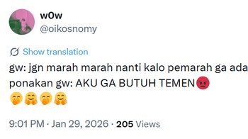 Kaum nolep mengangguk dalam diam. Foto: X/oikosnomy