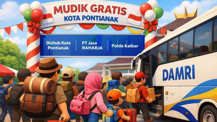 Mudik gratis dari Pemprov Kalbar.