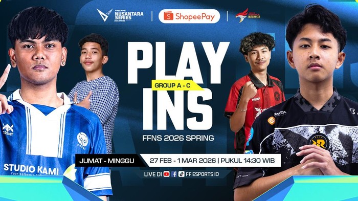 Turnamen Free Fire Nusantara Series (FFNS) 2026 Spring resmi digelar. Sebanyak 36 tim bersaing memperebutkan tiket menuju grand final.
