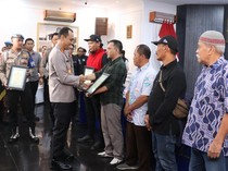 Bubarkan Balap Liar di Kota Malang, Puluhan Warga Dapat Penghargaan