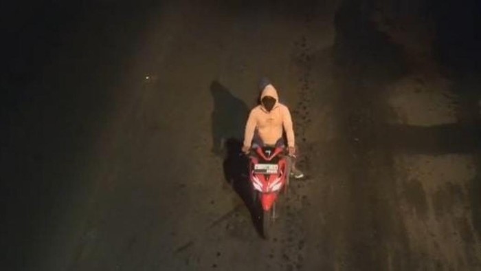 Rekaman CCTV Sejoli asal Malang begal motor warga Pasuruan