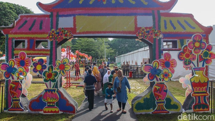 Lapangan Banteng menjadi pusat perayaan Imlek Festival 2026 yang berlangsung meriah pada Sabtu (28/2/2026).