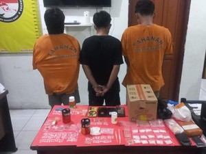 Tiga Pemuda di Bangka Barat Ditangkap karena Bawa Sabu dan Ekstasi