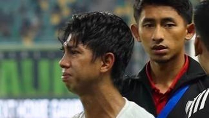 Ananda Raehan menangis setelah PSM Makassar kembali menelan kekalahan di Super League 2025/2026.