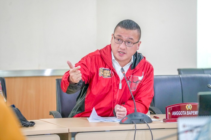 Anggota DPRD DKI Jakarta, Fraksi PDI Perjuangan Hardiyanto Kenneth.