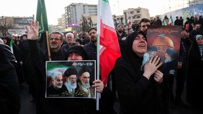 Gelombang Duka Selimuti Teheran Pascakematian Khamenei