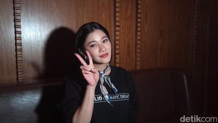 Naysila Mirdad ditemui di kawasan Wijaya, Jakarta Selatan.