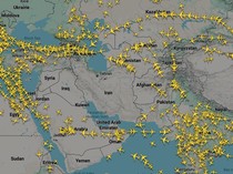 Video: Penampakan Kosongnya Aktivitas Wilayah Udara Iran-Israel
