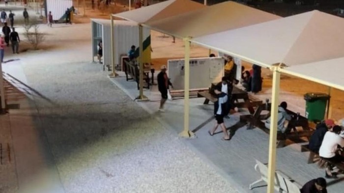 Suasana di Qatar saat rudal Iran menyerang, 28 Februari 2026 (dok.istimewa)