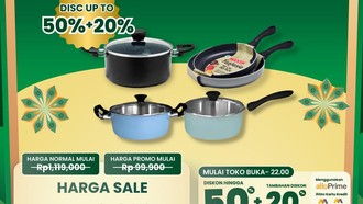 Banting Harga! Peralatan Masak Murah Meriah di Transmart Full Day Sale