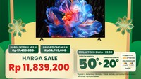LED TV 75 Inch di Transmart Full Day Sale Diskon!