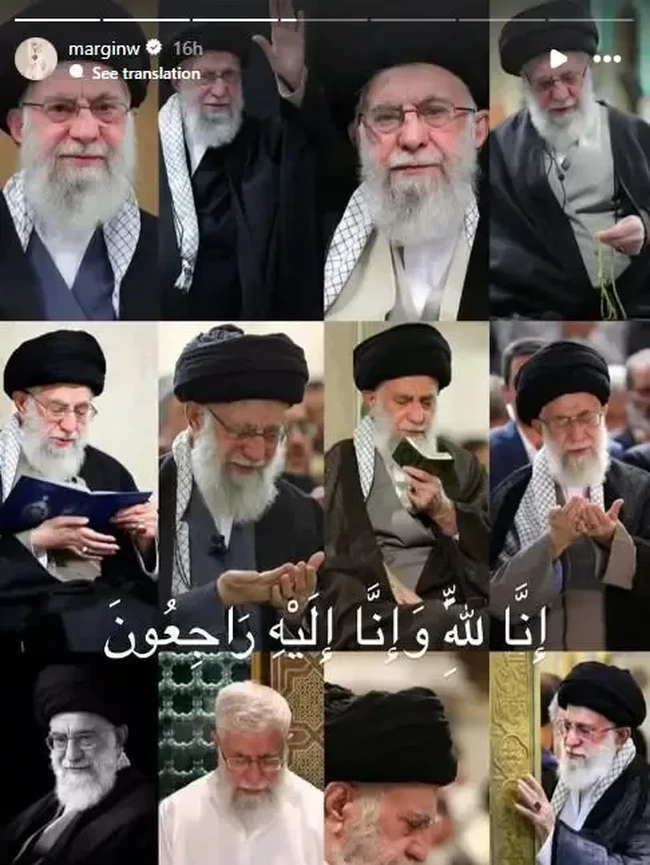Gaya Para Artis RI Berduka Untuk Pemimpin Iran, Unggah Foto Ali Khamenei