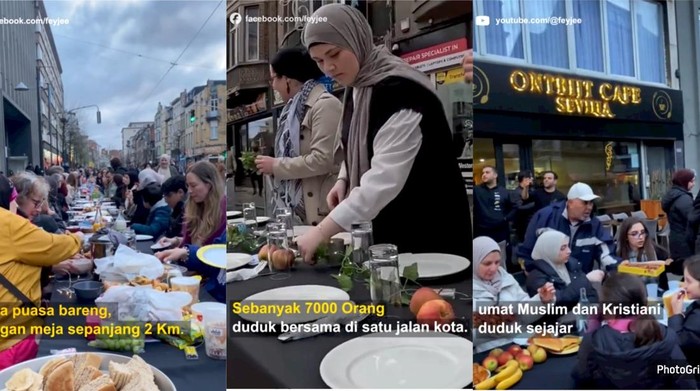 Pemandangan Unik! 7.000 Orang di Belgia Bukber dan Rayakan Paskah Bersama