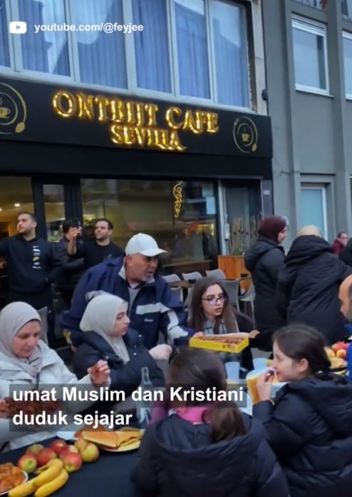 Pemandangan Unik! 7.000 Orang di Belgia Bukber dan Rayakan Paskah Bersama