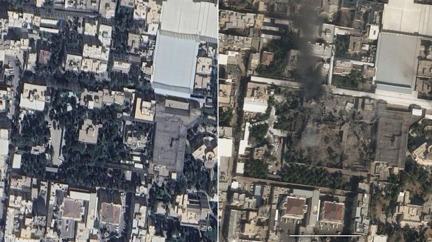 Citra satelit kompleks rumah Khamenei