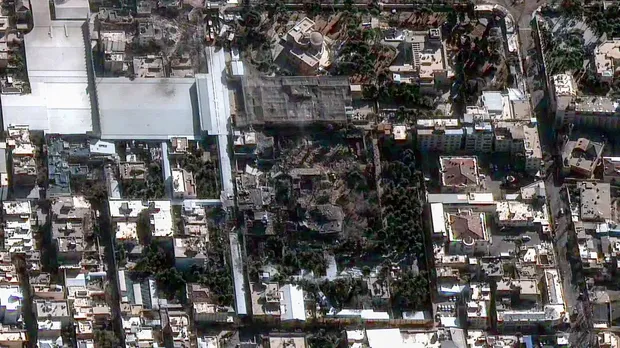 Citra satelit kompleks rumah Khamenei usai diserang AS-Israel Citra satelit kompleks rumah Khamenei usai diserang AS-Israel
