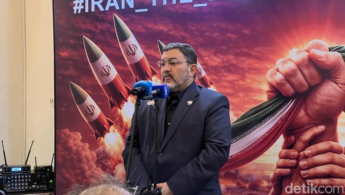 Dubes Iran untuk RI Mohammad Boroujerdi. (Adhfar/detikcom)