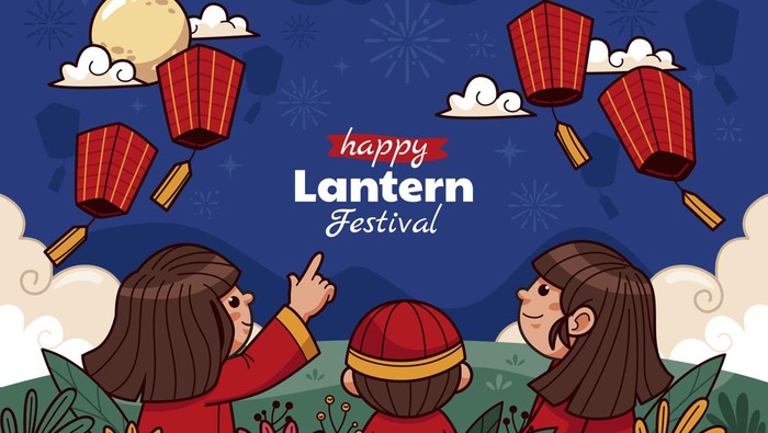 Ilustrasi Cap Go Meh atau Festival Lampion.