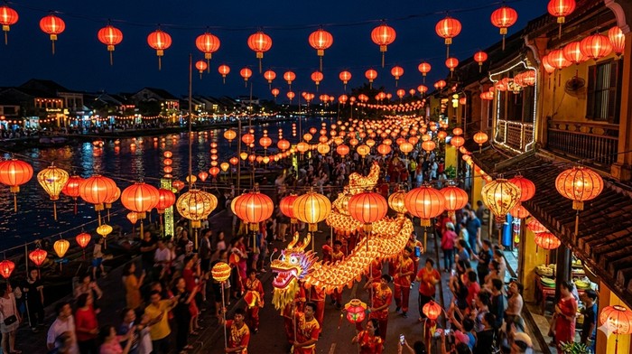 Ilustrasi perayaan Cap Go Meh.