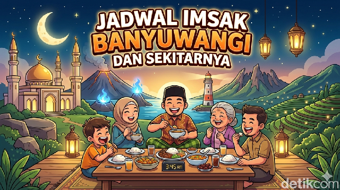 Jadwal imsak Banyuwangi dan sekitarnya.