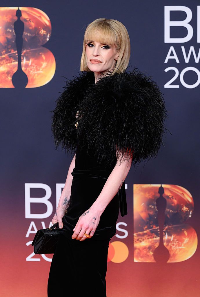 MANCHESTER, ENGLAND - FEBRUARY 28: (EDITORIAL USE ONLY) Kelly Osbourne accepts the 'Lifetime Achievement' award on behalf of the late Ozzy Osbourne on stage during The BRIT Awards 2026 at Co-op Live on February 28, 2026 in Manchester, England. (Photo by JMEnternational/Getty Images)