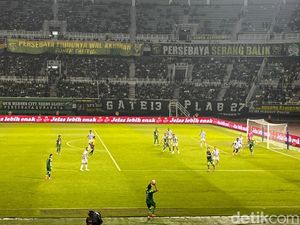 Persebaya Vs Persib: Gol Bruno Bawa Bajol Ijo Unggul 1-0 di Babak Pertama