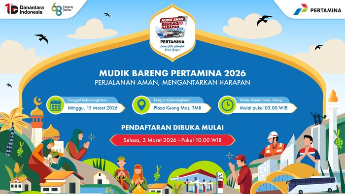 Mudik Bareng Pertamina 2026 Jangkau 15 Kota, Catat Tanggal Pendaftarannya