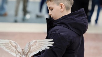 Hasil foto portrait dengan zoom 4,3x menggunakan Xiaomi 17 Ultra yang diambil di Plaza de Catalunya. Foto: Virgina Maulita Putri/detikINET