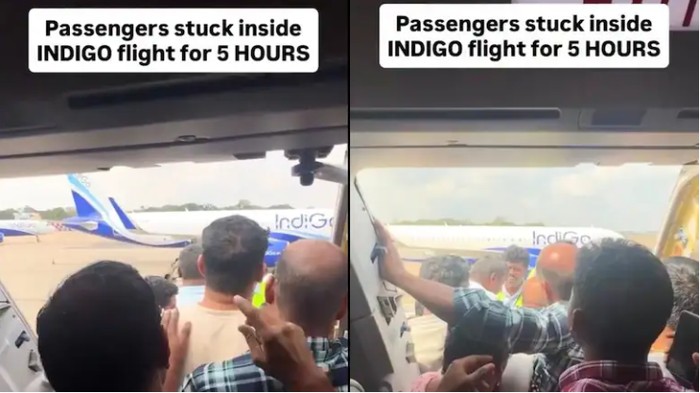Penumpang IndiGo terjebak di pesawat