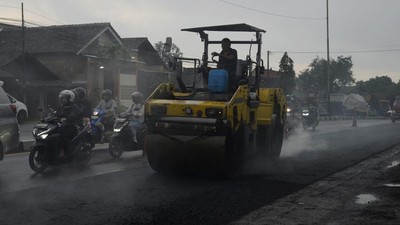 Jelang Mudik Lebaran, Jalan Nasional Jogja-Solo Diperbaiki