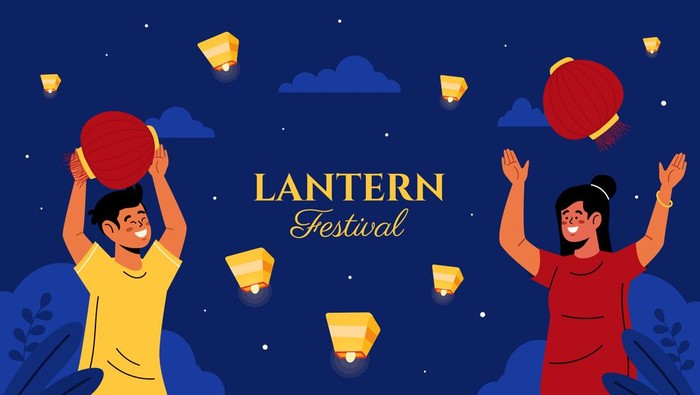 Poster Cap Go Meh atau Festival Lentera.