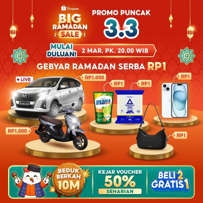 Siap-siap Banjir Promo! Puncak Big Ramadan Sale Shopee Bakal Digelar