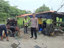 Tukang Tambal Tewas Tertimpa Ledakan Ban Truk di Gedangan Sidoarjo