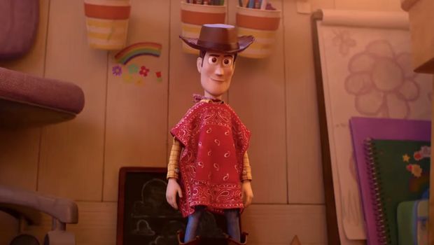 Toy Story 5 Cuplikan adegan Woody di Toy Story 5 (2026).