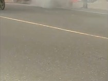 Bus Trans Semarang Terbakar di Jalan Dr Wahidin Candisari