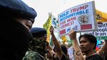 Unjuk Rasa di Manila Tolak Serangan AS-Israel terhadap Iran
