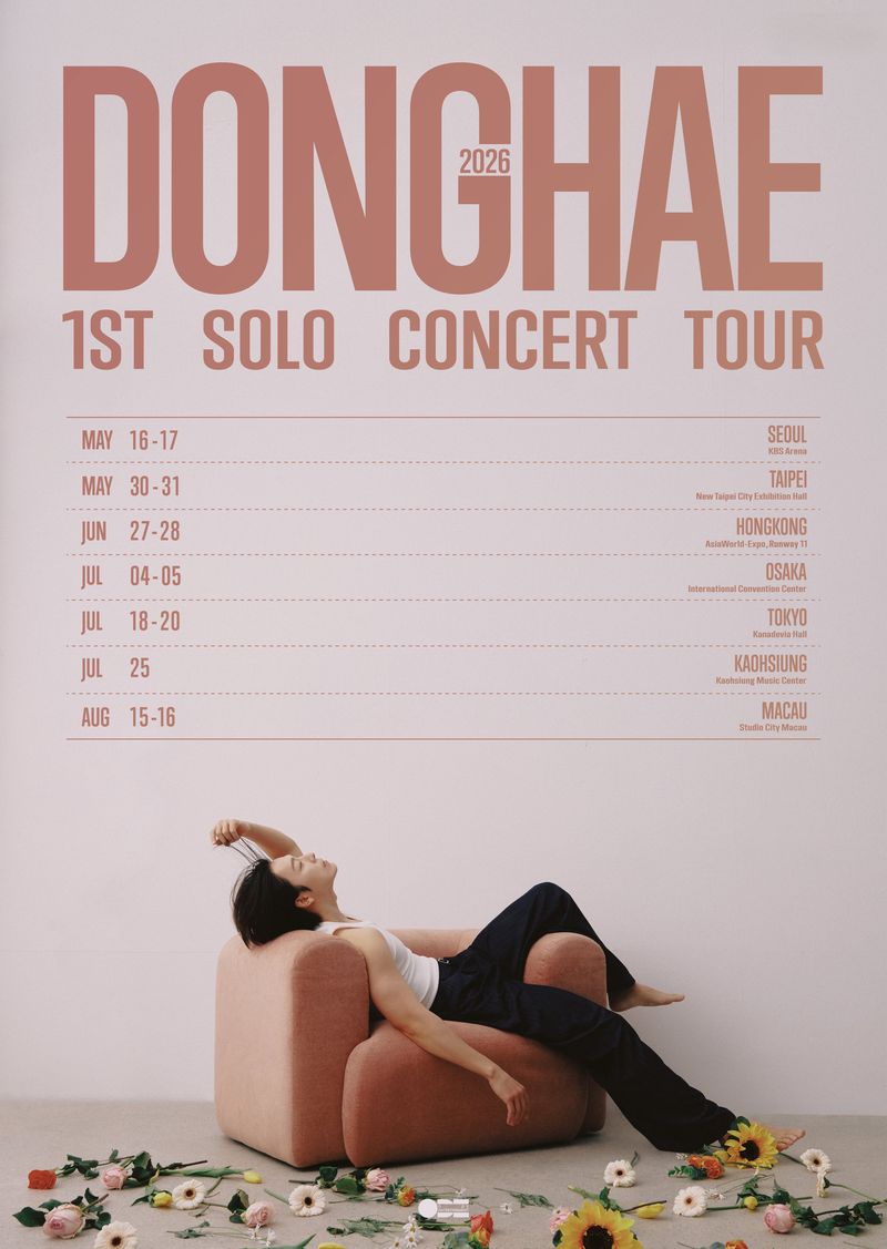 Poster 2026 Donghae 1st Solo Concert Tour.