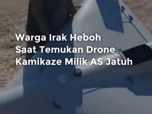 Video Warga Irak Heboh Saat Temukan Drone Kamikaze AS Jatuh